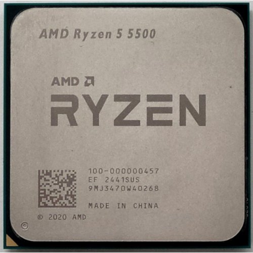 Процессор AMD Ryzen 5 5500 3.6(4.2)GHz 16MB sAM4 Tray (100-000000457) (Восстановлено продавцом, 847680) купить в Украине: Киев, Днепр, Харьков, Одесса  | Проверка совместимости, низкая цена, отзывы, характеристики от TELEMART фото