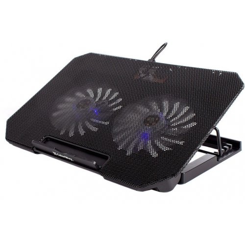 Підставка для ноутбука ColorWay Cooling Laptop Q100 (CW-CLQ100) Black купити в Україні: Київ, Львів, Хмельницький, Тернопіль, Івано-Франківськ | Низька ціна, відгуки, характеристики від TELEMART фото