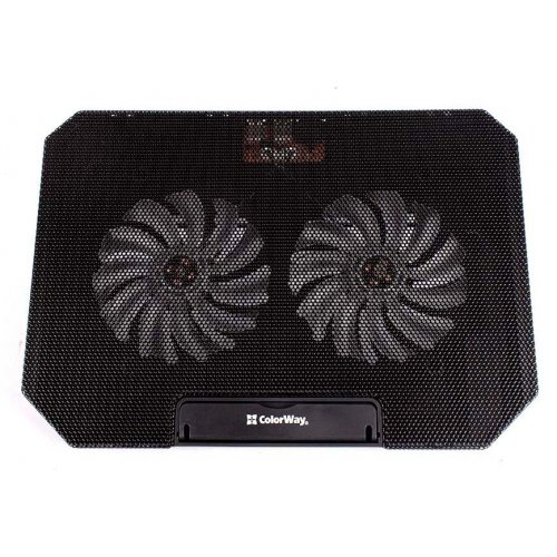 Підставка для ноутбука ColorWay Cooling Laptop Q100 (CW-CLQ100) Black купити в Україні: Київ, Львів, Хмельницький, Тернопіль, Івано-Франківськ | Низька ціна, відгуки, характеристики від TELEMART фото