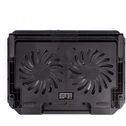 Підставка для ноутбука ColorWay Cooling Laptop Q100 (CW-CLQ100) Black купити в Україні: Київ, Львів, Хмельницький, Тернопіль, Івано-Франківськ | Низька ціна, відгуки, характеристики від TELEMART фото