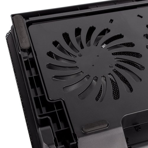 Підставка для ноутбука ColorWay Cooling Laptop Q100 (CW-CLQ100) Black купити в Україні: Київ, Львів, Хмельницький, Тернопіль, Івано-Франківськ | Низька ціна, відгуки, характеристики від TELEMART фото