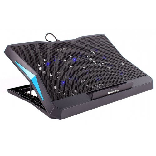 Підставка для ноутбука ColorWay Cooling Laptop Q3 (CW-CLQ3) Black купити в Україні: Київ, Львів, Хмельницький, Тернопіль, Івано-Франківськ | Низька ціна, відгуки, характеристики від TELEMART фото