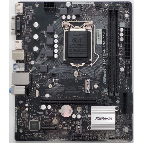 Материнская плата AsRock H410M-H/M.2 SE (s1200, Intel H370) (Восстановлено продавцом, 847701) купить в Украине: Киев, Днепр, Харьков, Одесса  | Проверка совместимости, низкая цена, отзывы, характеристики от TELEMART фото