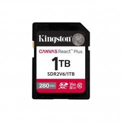 Карта пам'яті Kingston SDXC Canvas React Plus 1TB Class 10 UHS-II U3 V60 (SDR2V6/1TB)