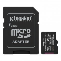 Карта памяти Kingston microSDXC Canvas Select Plus G3 256GB Class 10 UHS-I U1 A1 V10 (с адаптером) (SDCS3/256GB)