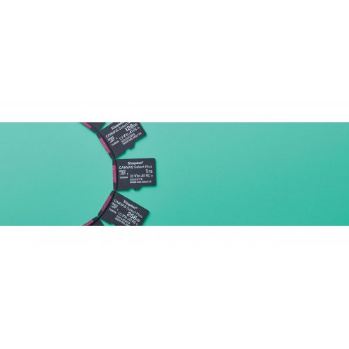 Карта памяти Kingston microSDXC Canvas Select Plus G3 512GB Class 10 UHS-I U3 A1 V30 (SDCS3/512GBSP) купить в Украине: Киев, Днепр, Харьков, Одесса  | Низкая цена, отзывы, характеристики от TELEMART фото