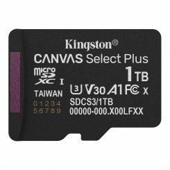 Карта пам'яті Kingston microSDXC Canvas Select Plus G3 1TB Class 10 UHS-I U3 A1 V30 (SDCS3/1TBSP)