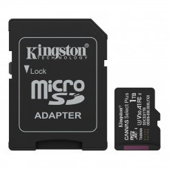 Карта пам'яті Kingston microSDXC Canvas Select Plus G3 1TB Class 10 UHS-I U3 A1 V30 (з адаптером) (SDCS3/1TB)