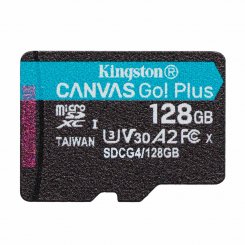 Карта памяти Kingston microSDXC Canvas Go! Plus G4 128GB Class 10 UHS-I U3 A2 V30 (SDCG4/128GBSP)