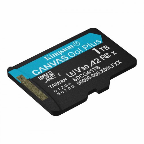 Карта пам'яті Kingston microSDXC Canvas Go! Plus G4 1TB Class 10 UHS-I U3 A2 V30 (SDCG4/1TBSP) купити в Україні: Київ, Львів, Хмельницький, Тернопіль, Івано-Франківськ | Низька ціна, відгуки, характеристики від TELEMART фото