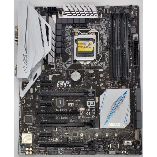 Материнська плата Asus Z170-A (s1151, Intel Z170) (Відновлено продавцем, 847723) купити в Україні: Київ, Львів, Хмельницький, Тернопіль, Івано-Франківськ | Перевірка сумісності, низька ціна, відгуки, характеристики від TELEMART фото