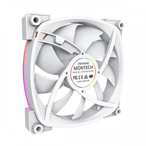 Уценка кулер для корпуса Montech RX140 PWM White (Вскрытая упаковка, 847992) купить в Украине: Киев, Днепр, Харьков, Одесса  | Проверка совместимости, низкая цена, отзывы, характеристики от TELEMART фото