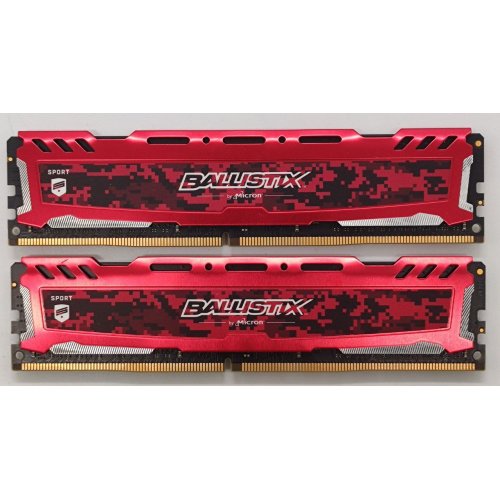 Озу Crucial DDR4 32GB (2x16GB) 3000Mhz Ballistix Sport LT Red (BLS2K16G4D30AESE) (Восстановлено продавцом, 848234) купить в Украине: Киев, Днепр, Харьков, Одесса  | Проверка совместимости, низкая цена, отзывы, характеристики от TELEMART фото