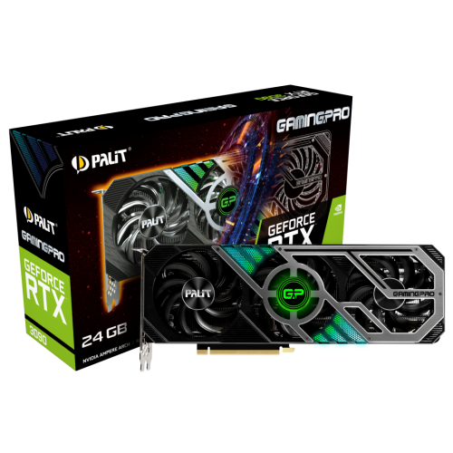 Видеокарта Palit GeForce RTX 3090 GamingPro 24576MB (NED3090019SB-132BA) (Восстановлено продавцом, 848327) купить в Украине: Киев, Днепр, Харьков, Одесса  | Проверка совместимости, низкая цена, отзывы, характеристики от TELEMART фото