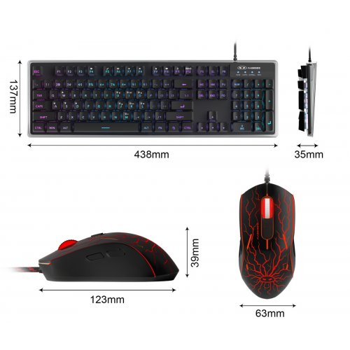 Комплект MageGee K1 Combo (6971969723900) Black купить в Украине: Киев, Днепр, Харьков, Одесса  | Низкая цена, отзывы, характеристики от TELEMART фото