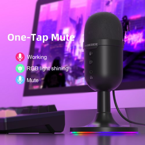 Микрофон MageGee Fantasy (6971969724518) Black купить в Украине: Киев, Днепр, Харьков, Одесса  | Низкая цена, отзывы, характеристики от TELEMART фото