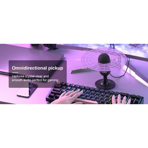 Микрофон MageGee Fantasy (6971969724518) Black купить в Украине: Киев, Днепр, Харьков, Одесса  | Низкая цена, отзывы, характеристики от TELEMART фото