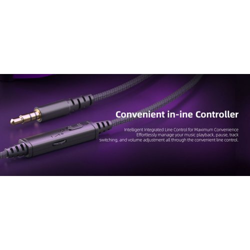 Наушники MageGee Wing (6971969724549) Black/Purple купить в Украине: Киев, Днепр, Харьков, Одесса  | Низкая цена, отзывы, характеристики от TELEMART фото