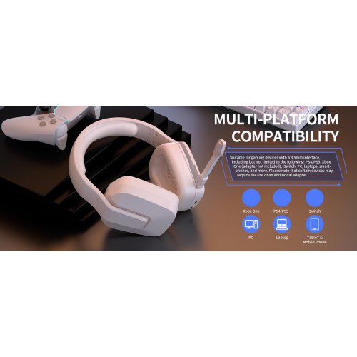 Навушники MageGee Whisper (6971969724488) Kaiki купити в Україні: Київ, Львів, Хмельницький, Тернопіль, Івано-Франківськ | Низька ціна, відгуки, характеристики від TELEMART фото