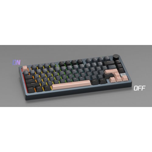 Клавиатура MageGee Light 75 RGB Pink Bear Switch Wireless (6971969728820) Royal Blue купить в Украине: Киев, Днепр, Харьков, Одесса  | Низкая цена, отзывы, характеристики от TELEMART фото