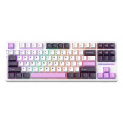 Клавиатура MageGee Light 87 RGB Ivory White Switch (6971969728745) Purple Jade
