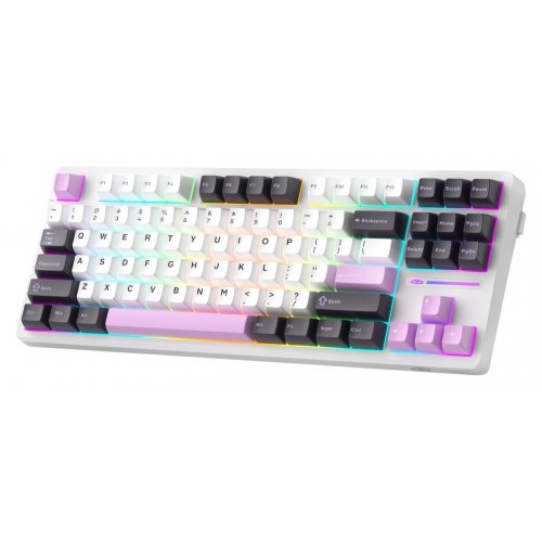 Клавиатура MageGee Light 87 RGB Ivory White Switch (6971969728745) Purple Jade купить в Украине: Киев, Днепр, Харьков, Одесса  | Низкая цена, отзывы, характеристики от TELEMART фото