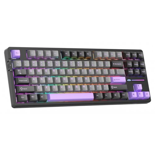 Клавиатура MageGee Light 87 RGB Blue Whale Switch Wireless (6971969728721) Dark Purple купить в Украине: Киев, Днепр, Харьков, Одесса  | Низкая цена, отзывы, характеристики от TELEMART фото