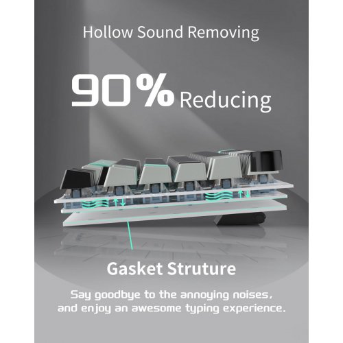 Клавиатура MageGee SKY 81 RGB Blue Whale Switch (6971969728172) Dark Elf купить в Украине: Киев, Днепр, Харьков, Одесса  | Низкая цена, отзывы, характеристики от TELEMART фото