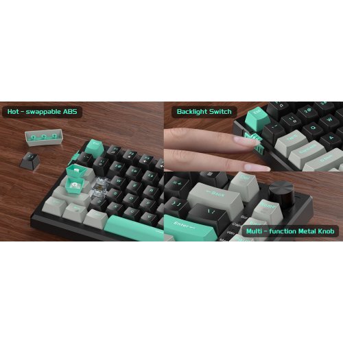 Клавиатура MageGee SKY 81 RGB Blue Whale Switch (6971969728172) Dark Elf купить в Украине: Киев, Днепр, Харьков, Одесса  | Низкая цена, отзывы, характеристики от TELEMART фото