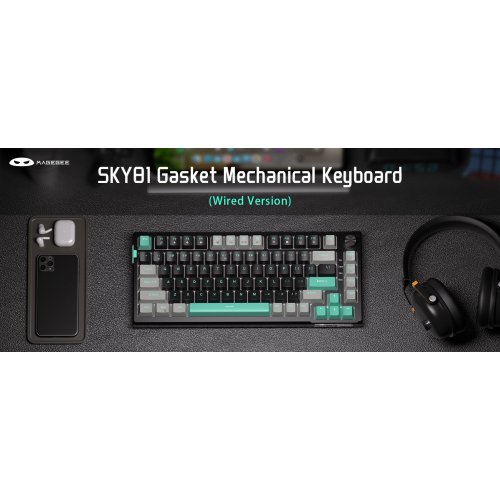 Клавиатура MageGee SKY 81 RGB Blue Whale Switch (6971969728172) Dark Elf купить в Украине: Киев, Днепр, Харьков, Одесса  | Низкая цена, отзывы, характеристики от TELEMART фото