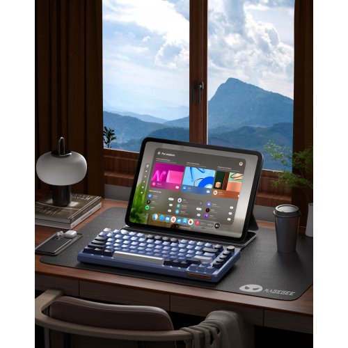 Клавиатура MageGee SKY 81 RGB Blue Whale Switch (6971969727922) Prussian Blue купить в Украине: Киев, Днепр, Харьков, Одесса  | Низкая цена, отзывы, характеристики от TELEMART фото