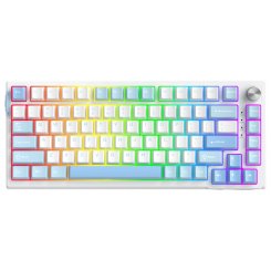 Клавиатура MageGee SKY 81 RGB Pink Bear Switch (6971969728844) Ice Sea Blue