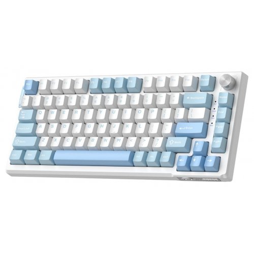 Клавиатура MageGee SKY 81 RGB Pink Bear Switch (6971969728844) Ice Sea Blue купить в Украине: Киев, Днепр, Харьков, Одесса  | Низкая цена, отзывы, характеристики от TELEMART фото