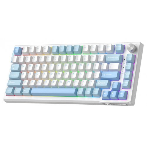 Клавиатура MageGee SKY 81 RGB Pink Bear Switch (6971969728844) Ice Sea Blue купить в Украине: Киев, Днепр, Харьков, Одесса  | Низкая цена, отзывы, характеристики от TELEMART фото