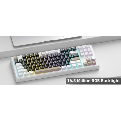 Клавиатура MageGee SKY 87 RGB Blue Whale Switch Wireless (6971969728493) Mocha Brown купить в Украине: Киев, Днепр, Харьков, Одесса  | Низкая цена, отзывы, характеристики от TELEMART фото