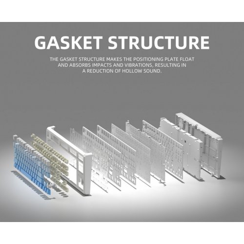 Клавиатура MageGee SKY 87 RGB Blue Whale Switch Wireless (6971969728509) White/Blue Gradient купить в Украине: Киев, Днепр, Харьков, Одесса  | Низкая цена, отзывы, характеристики от TELEMART фото