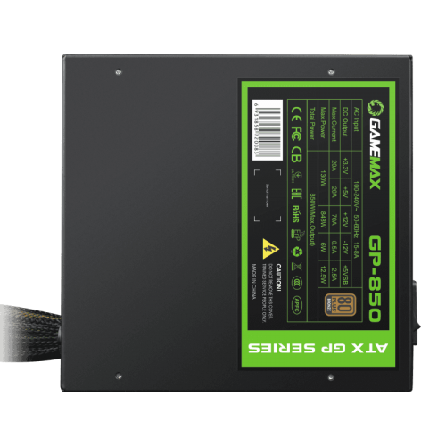 Уценка блок питания GAMEMAX GP-850 850W (GP-850) (Вскрытая упаковка, 848480) купить в Украине: Киев, Днепр, Харьков, Одесса  | Проверка совместимости, низкая цена, отзывы, характеристики от TELEMART фото