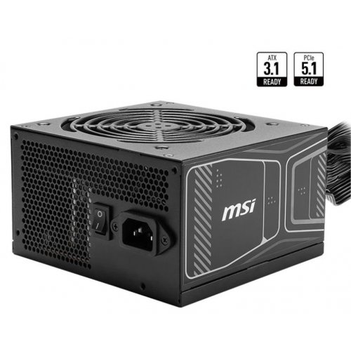 Уценка блок питания MSI MAG 850W PCIE5 (A850GN PCIE5) (Вскрытая упаковка, 848484) купить в Украине: Киев, Днепр, Харьков, Одесса  | Проверка совместимости, низкая цена, отзывы, характеристики от TELEMART фото