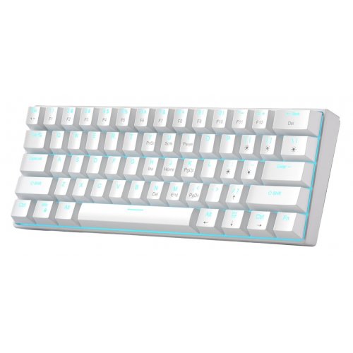 Клавиатура MageGee MK-Star 61 LED Red Switch (6971969720978) White купить в Украине: Киев, Днепр, Харьков, Одесса  | Низкая цена, отзывы, характеристики от TELEMART фото