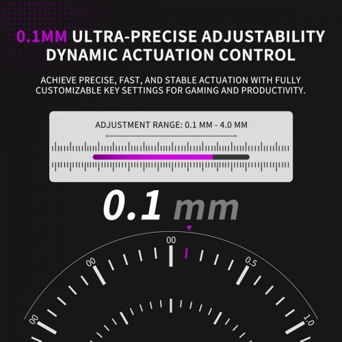Клавиатура MageGee MK-BOX RGB Magnetic Amethyst Switch (6971969728653) White купить в Украине: Киев, Днепр, Харьков, Одесса  | Низкая цена, отзывы, характеристики от TELEMART фото