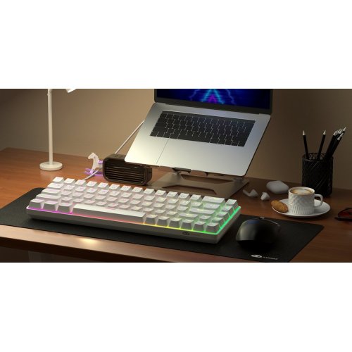 Клавиатура MageGee MK-BOX RGB Magnetic Amethyst Switch (6971969728653) White купить в Украине: Киев, Днепр, Харьков, Одесса  | Низкая цена, отзывы, характеристики от TELEMART фото