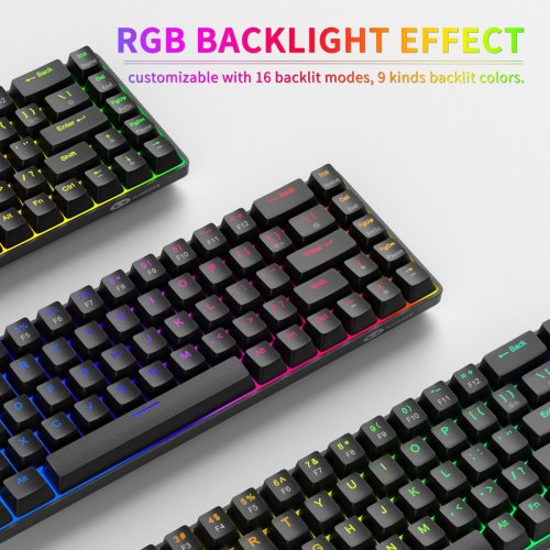 Клавиатура MageGee MK-BOX RGB Magnetic Amethyst Switch (6971969728646) Black купить в Украине: Киев, Днепр, Харьков, Одесса  | Низкая цена, отзывы, характеристики от TELEMART фото