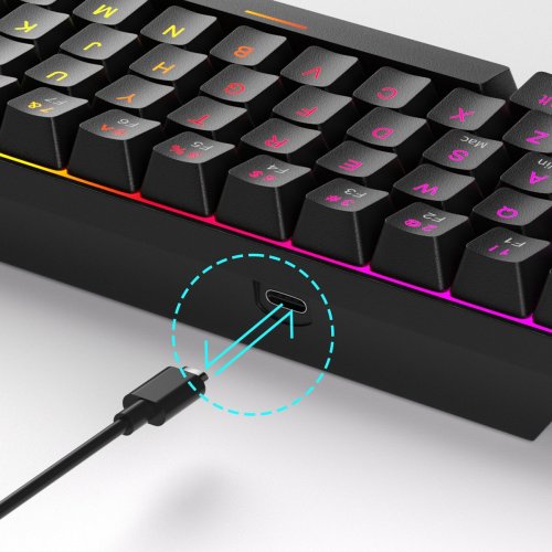Клавиатура MageGee MK-BOX RGB Magnetic Amethyst Switch (6971969728646) Black купить в Украине: Киев, Днепр, Харьков, Одесса  | Низкая цена, отзывы, характеристики от TELEMART фото