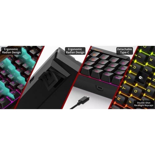 Клавиатура MageGee MK-BOX RGB Magnetic Amethyst Switch (6971969728646) Black купить в Украине: Киев, Днепр, Харьков, Одесса  | Низкая цена, отзывы, характеристики от TELEMART фото