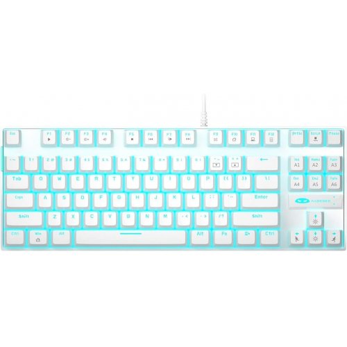 Клавиатура MageGee MK-STAR Blue Switch (6971969720268) White купить в Украине: Киев, Днепр, Харьков, Одесса  | Низкая цена, отзывы, характеристики от TELEMART фото