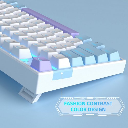 Клавиатура MageGee MK-STAR Red Switch (6971969721371) Blue/White купить в Украине: Киев, Днепр, Харьков, Одесса  | Низкая цена, отзывы, характеристики от TELEMART фото