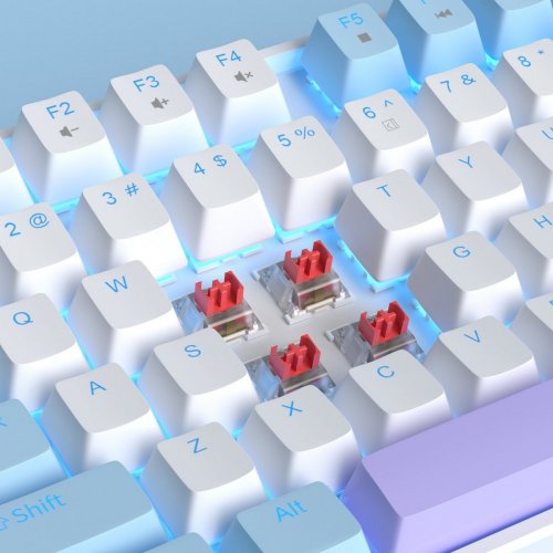 Клавиатура MageGee MK-STAR Red Switch (6971969721371) Blue/White купить в Украине: Киев, Днепр, Харьков, Одесса  | Низкая цена, отзывы, характеристики от TELEMART фото