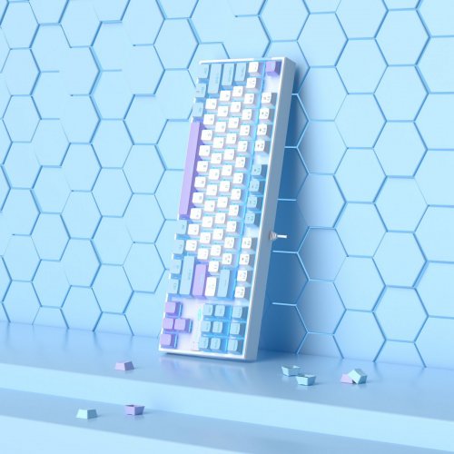 Клавиатура MageGee MK-STAR Red Switch (6971969721371) Blue/White купить в Украине: Киев, Днепр, Харьков, Одесса  | Низкая цена, отзывы, характеристики от TELEMART фото