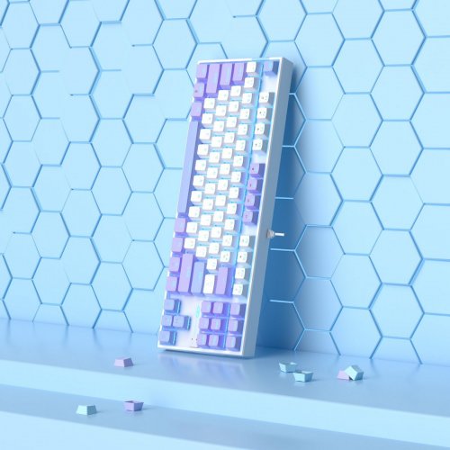 Клавиатура MageGee MK-STAR Red Switch (6971969728752) Lilac купить в Украине: Киев, Днепр, Харьков, Одесса  | Низкая цена, отзывы, характеристики от TELEMART фото