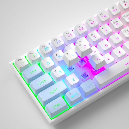 Клавиатура MageGee TS91 RGB (6971969727519) Blue/White купить в Украине: Киев, Днепр, Харьков, Одесса  | Низкая цена, отзывы, характеристики от TELEMART фото